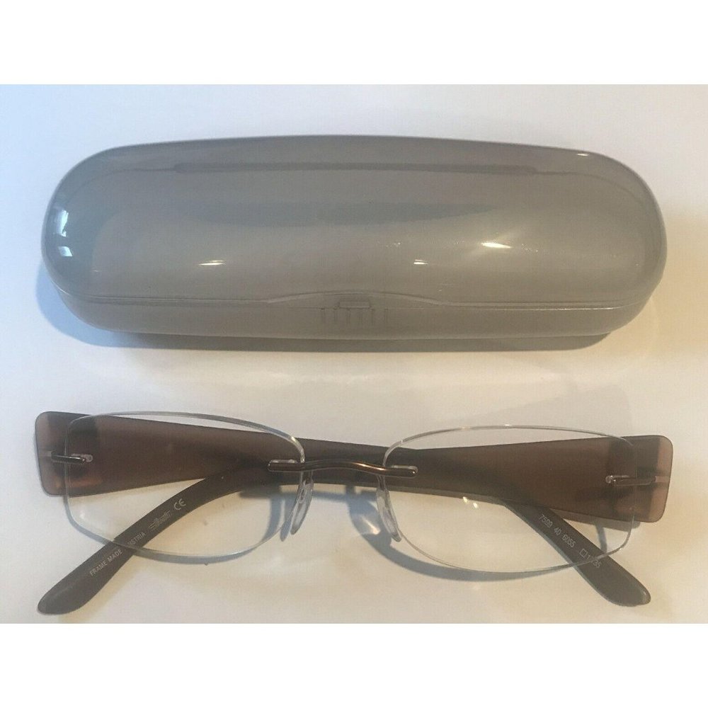 Silhouette Rimless Titanium Eyeglasses Hinge Shiny